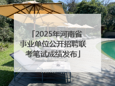 2025年河南省事业单位公开招聘联考笔试成绩发布