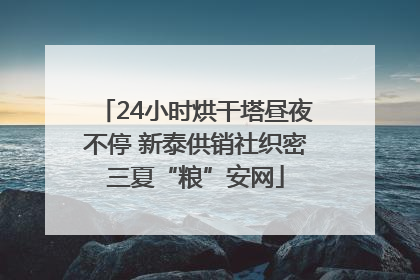 24小时烘干塔昼夜不停 新泰供销社织密三夏“粮”安网